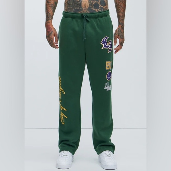 Nova Men City Of Angels Sweatpant - Green - Large - Picture 1 of 7